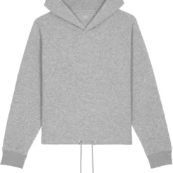 Kurzer Hoodie Aus Bio-Baumwolle - Heather Grey