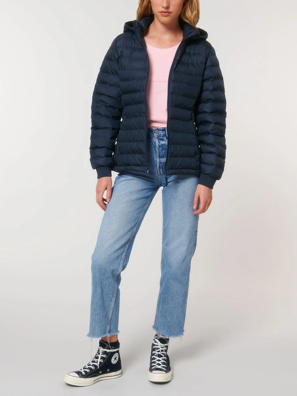 Steppjacke Aus Recyceltem Polyester - French Navy 11 Steppjacke Aus Recyceltem Polyester - French Navy – Bild 9