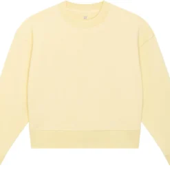 Cropped Sweatshirt Aus Bio-Baumwolle - Butter