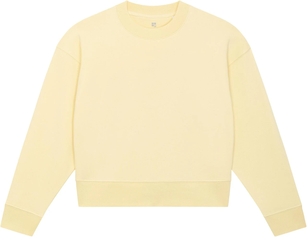 Cropped Sweatshirt Aus Bio-Baumwolle - Butter 3 Cropped Sweatshirt Aus Bio-Baumwolle - Butter