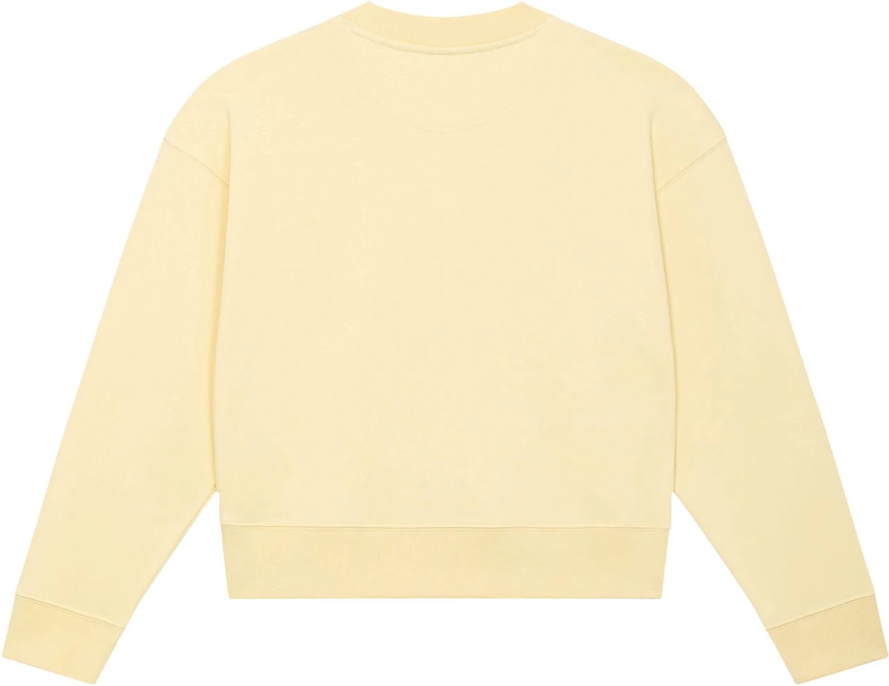 Cropped Sweatshirt Aus Bio-Baumwolle - Butter 4 Cropped Sweatshirt Aus Bio-Baumwolle - Butter – Bild 2
