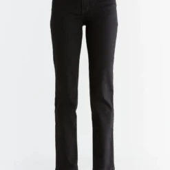 Straight Fit Jeans Aus Bio-Baumwolle - Coal Black