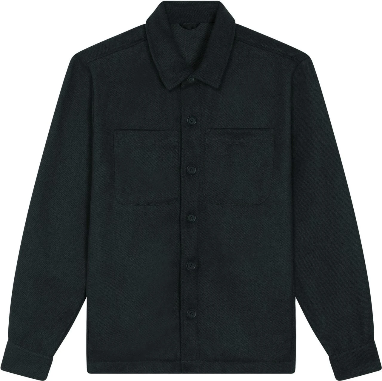 Unisex Twill Overshirt Aus Recyceltem Polyester - Black 3 Unisex Twill Overshirt Aus Recyceltem Polyester - Black