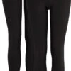 Leggings Aus Bio-Baumwoll-Jersey - Schwarz - Doppelpack