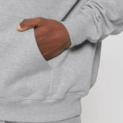 Oversized Unisex Heavy Hoodie Aus Bio-Baumwolle - Heather Grey 19 Oversized Unisex Heavy Hoodie Aus Bio-Baumwolle - Heather Grey -Grundstoff Verkäufe bio sweatshirt mit kapuze bauchtasche U797 250 1280x1280