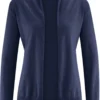 Cardigan Aus Hanf Und Bio-Baumwolle - Navy