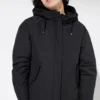 Theba Padded - Winterjacke Aus Bio-Baumwolle & Recyceltem Nylon - Black -Grundstoff Verkäufe damen kurzparka wattiert bio baumwolle J136CN02 black 1280x1280