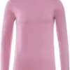 Rollkragen-Longsleeve Aus Bio-Baumwolle - Dusty Rose