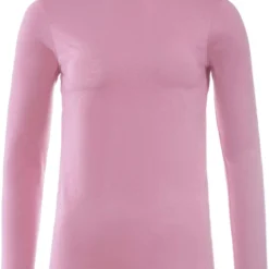 Rollkragen-Longsleeve Aus Bio-Baumwolle - Dusty Rose