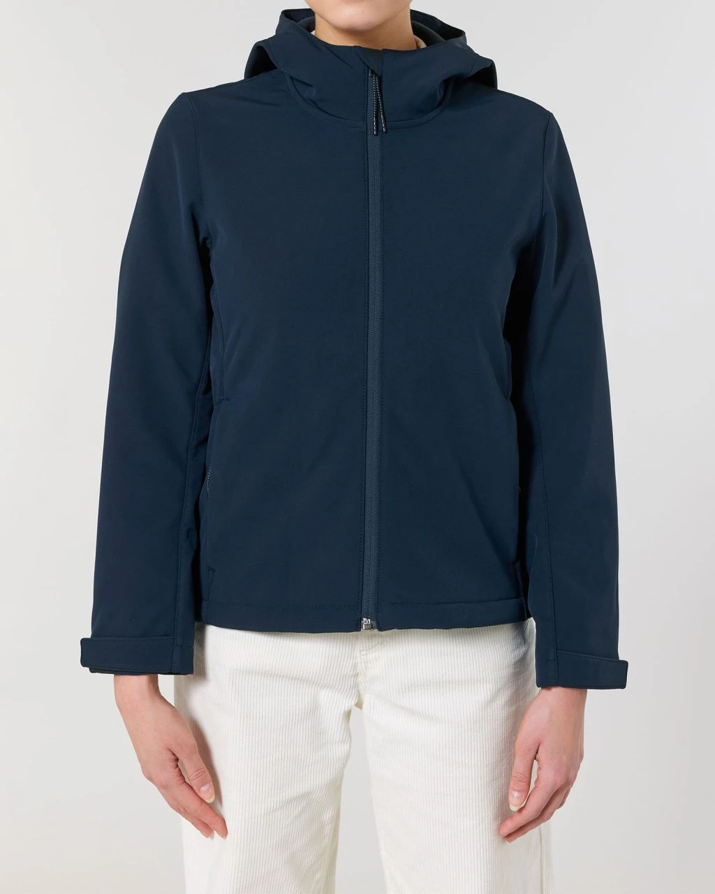 Damen Softshell-Jacke Mit Kapuze - French Navy 6 Damen Softshell-Jacke Mit Kapuze - French Navy – Bild 4