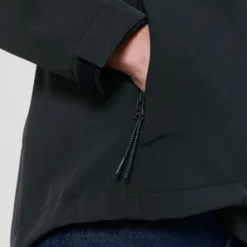 Damen Softshell-Jacke - Black -Grundstoff Verkäufe detail jacke reissverschlusstasche zugband STJW166 002 1280x1280