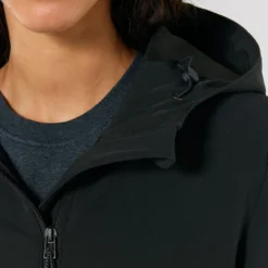 Damen Softshell-Jacke Mit Kapuze - Black 20 Damen Softshell-Jacke Mit Kapuze - Black -Grundstoff Verkäufe detail softshelljacke verstellbare kapuze STJW159 002 1280x1280