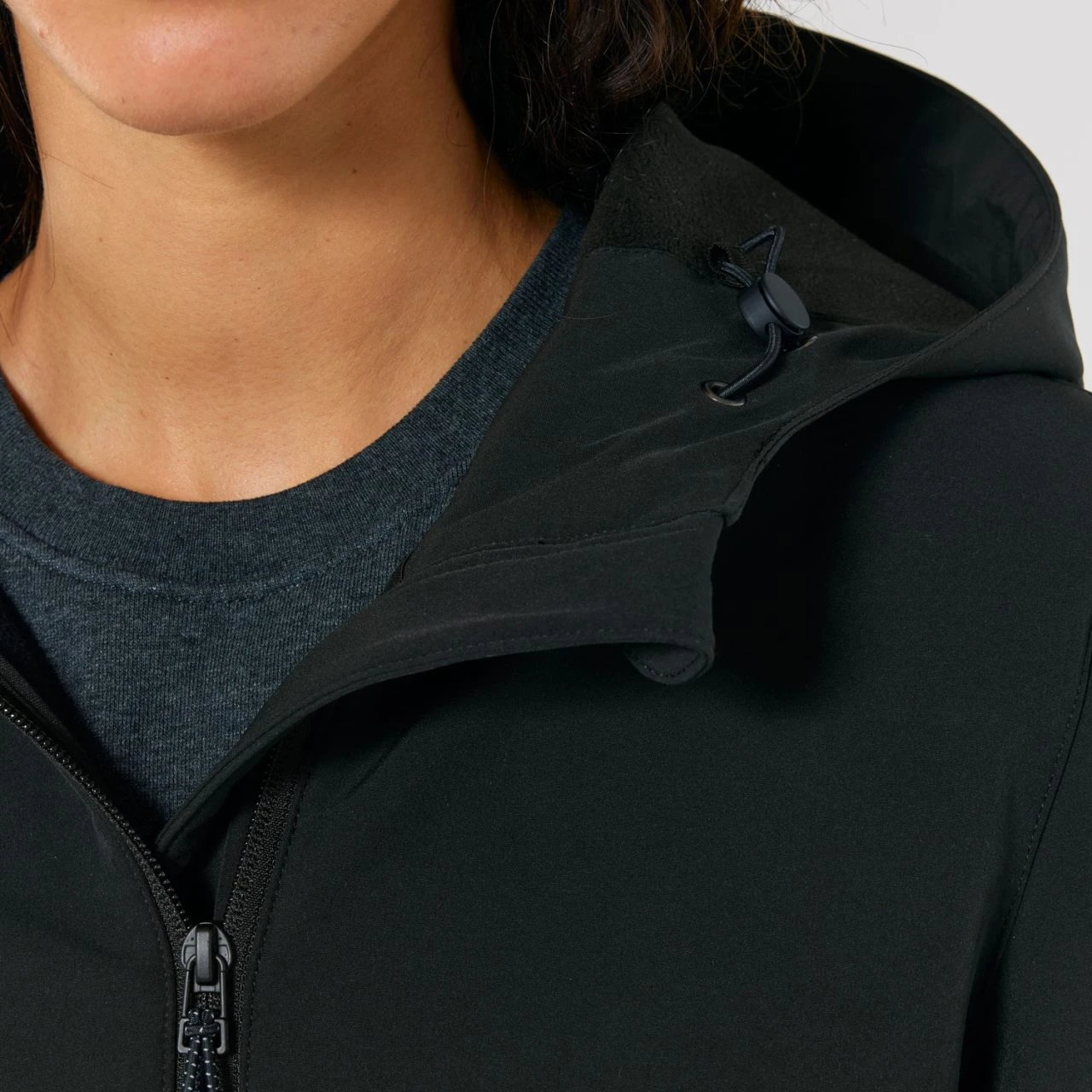 Damen Softshell-Jacke Mit Kapuze - Black 10 Damen Softshell-Jacke Mit Kapuze - Black – Bild 8