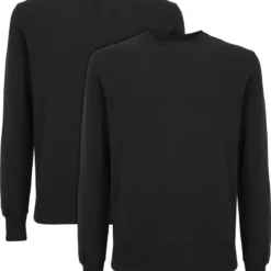 Unisex Sweatshirt Aus Biobaumwolle - 2er-Pack - Black