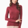 Longsleeve Mit Rollkragen Aus Bio-Baumwolle - Syrah Red -Grundstoff Verkäufe dunkelrotes rollkragen damen longsleeve biobaumwolle casual 012 syrahred 1280x1280