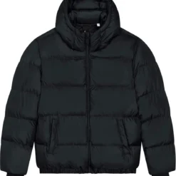 Oversized Unisex Puffer Jacket Aus Recyceltem Polyester - Black