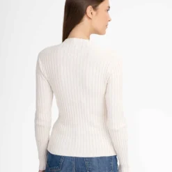 Fairtrade Strickpullover Namari - Cream Melange -Grundstoff Verkäufe frauen strick pullover cream melange creme meliert natur faire herstellugn namari crmm 1280x1280