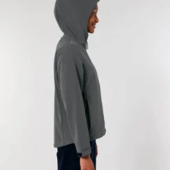 Damen Softshell-Jacke Mit Kapuze - Anthracite -Grundstoff Verkäufe graue damen kapuzenjacke softshell fair STJW159 253 1280x1280