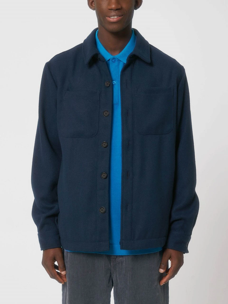 Unisex Twill Overshirt Aus Recyceltem Polyester - French Navy 6 Unisex Twill Overshirt Aus Recyceltem Polyester - French Navy – Bild 4