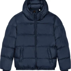Oversized Unisex Puffer Jacket Aus Recyceltem Polyester - French Navy