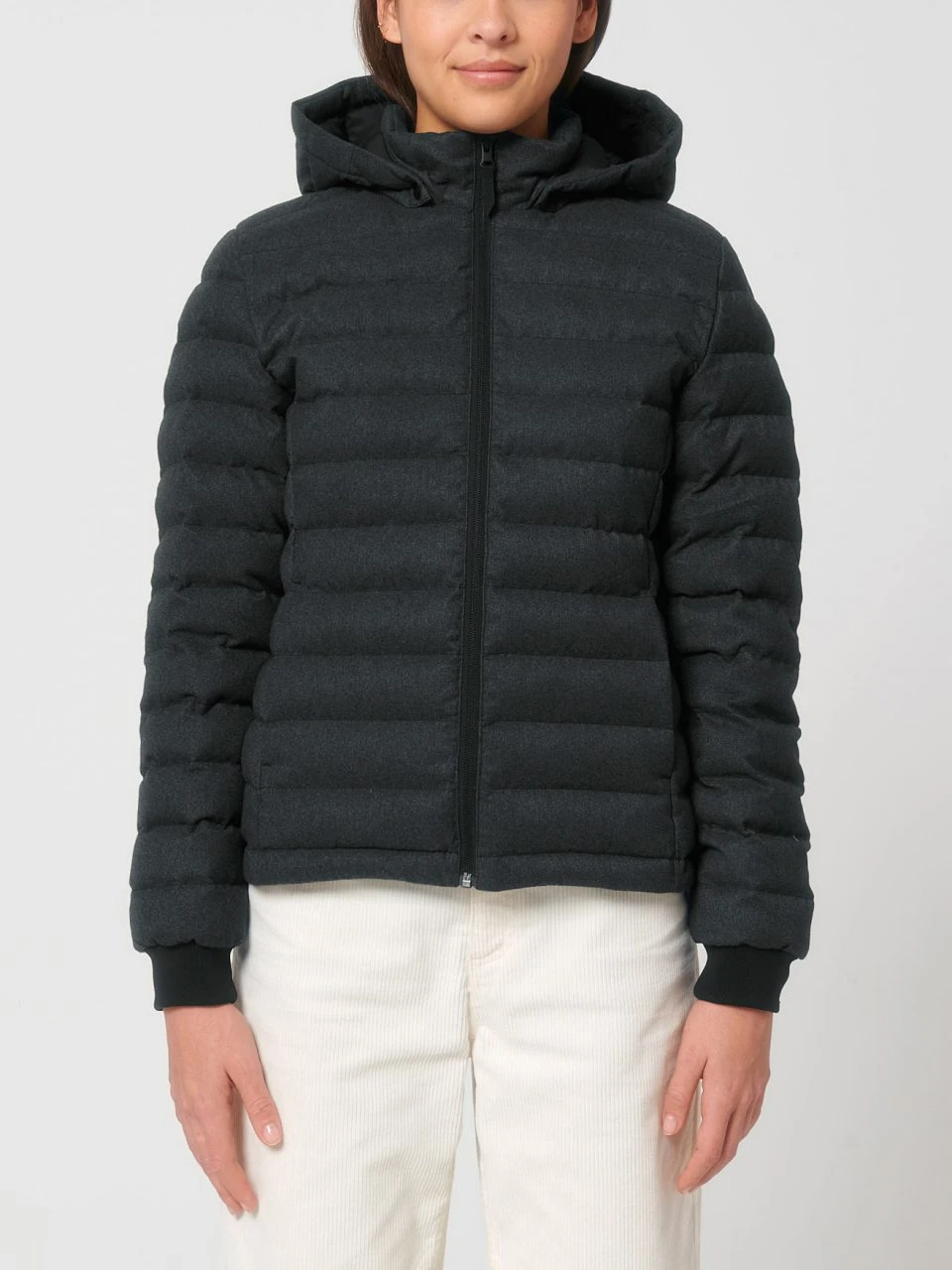 Steppjacke Aus Recyceltem Polyester - Dark Heather Grey 5 Steppjacke Aus Recyceltem Polyester - Dark Heather Grey – Bild 3