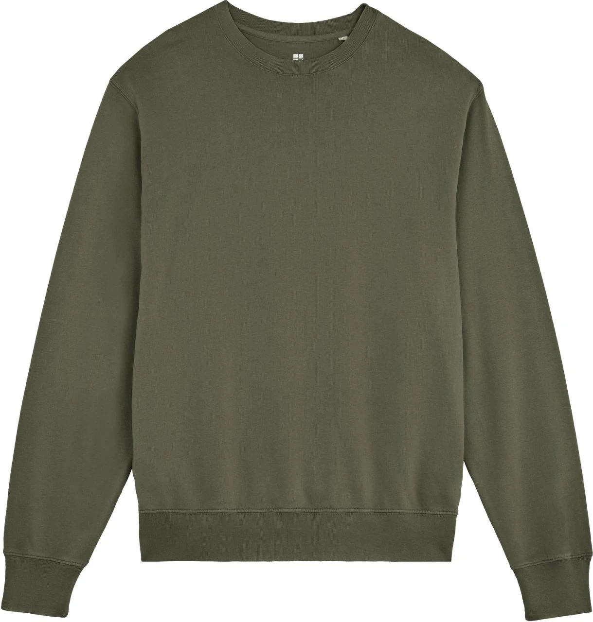 Vintage Terry Sweatshirt Aus Bio-Baumwolle - G. Dyed Khaki 3 Vintage Terry Sweatshirt Aus Bio-Baumwolle - G. Dyed Khaki