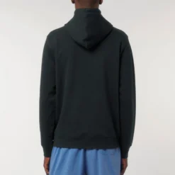 Terry Hoodie Aus Bio-Baumwolle - Black -Grundstoff Verkäufe hochwertiger Terry Hoodie Rueckansicht U011 002 1280x1280