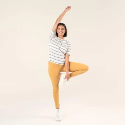 Leggings Aus Bio-Baumwolle - Ochre -Grundstoff Verkäufe jersey leggings gots zertifiziert online shop 63220N 1021 1280x1280