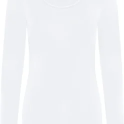 Langarmshirt Aus Fairtrade Biobaumwolle - Weiss