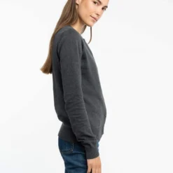 Cardigan Aus Bio-Baumwolle - Anthrazit Melange -Grundstoff Verkäufe leichter Cardigan Damen vegan 100 310 anthracite 1280x1280