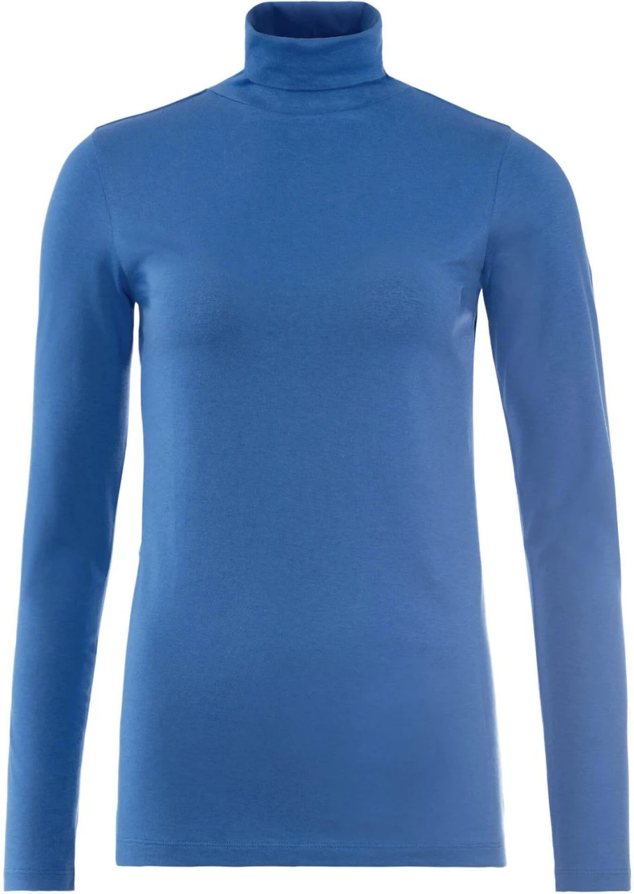 Rollkragen-Longsleeve Aus Bio-Baumwolle - Retro Blue 3 Rollkragen-Longsleeve Aus Bio-Baumwolle - Retro Blue