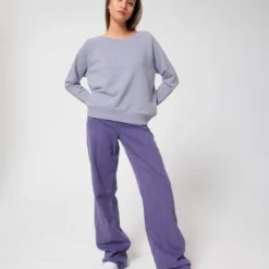 Sweatshirt Aus Bio-Baumwolle - Lavender 11 Sweatshirt Aus Bio-Baumwolle - Lavender -Grundstoff Verkäufe loose fit damen sweater organic fair basic W125 063 1280x1280