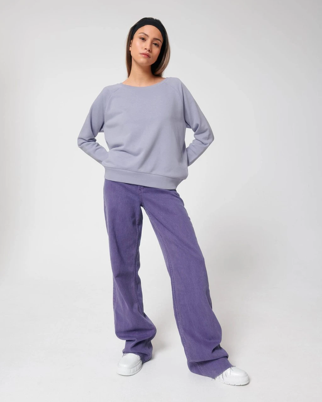 Sweatshirt Aus Bio-Baumwolle - Lavender 7 Sweatshirt Aus Bio-Baumwolle - Lavender – Bild 5