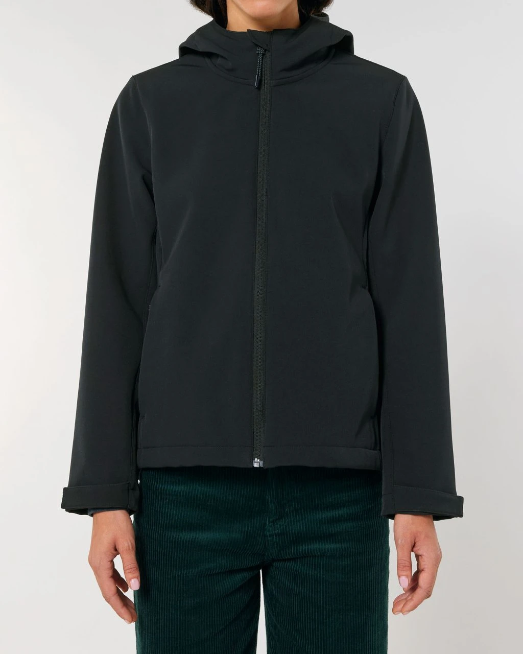 Damen Softshell-Jacke Mit Kapuze - Black 6 Damen Softshell-Jacke Mit Kapuze - Black – Bild 4