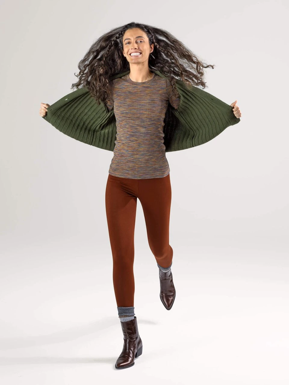 Leggings Aus Bio-Baumwolle - Cherry Mahagony 4 Leggings Aus Bio-Baumwolle - Cherry Mahagony – Bild 3