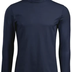 Rollkragen-Langarmshirt - Navy