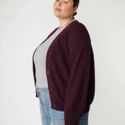 Mela Fairtrade Cardigan Neesha Aus Bio-Baumwolle - Rosine -Grundstoff Verkäufe oekofaire Mode MELA vegan neesha rai 1280x1280