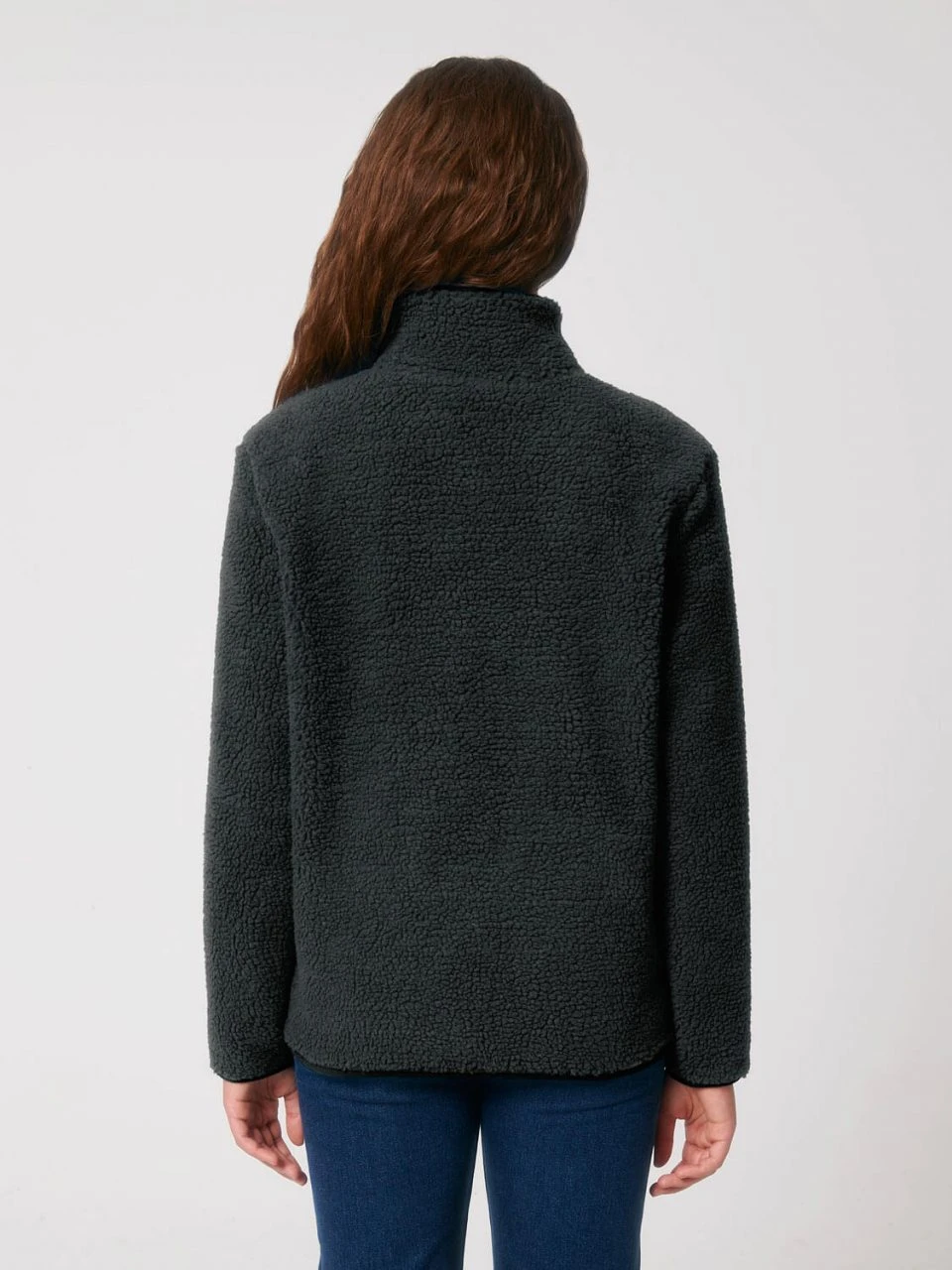 Unisex Sherpa-Jacke Aus Recyceltem Polyester - Black 7 Unisex Sherpa-Jacke Aus Recyceltem Polyester - Black – Bild 5