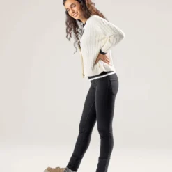 Strickjacke Aus Bio-Baumwolle Und Bio-Wolle - Cream -Grundstoff Verkäufe oekofaire frauen kleidung strickjacke bio 62828 265 1280x1280