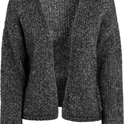 Strickjacke Aus Bio-Baumwolle Und Bio-Wolle - Black/cream