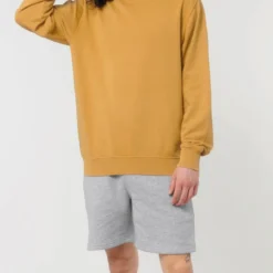 Vintage Terry Sweatshirt Aus Bio-Baumwolle - G. Dyed Gold Ochre -Grundstoff Verkäufe stueckgefaerbter Pullover Bio Baumwolle U085 141 1280x1280