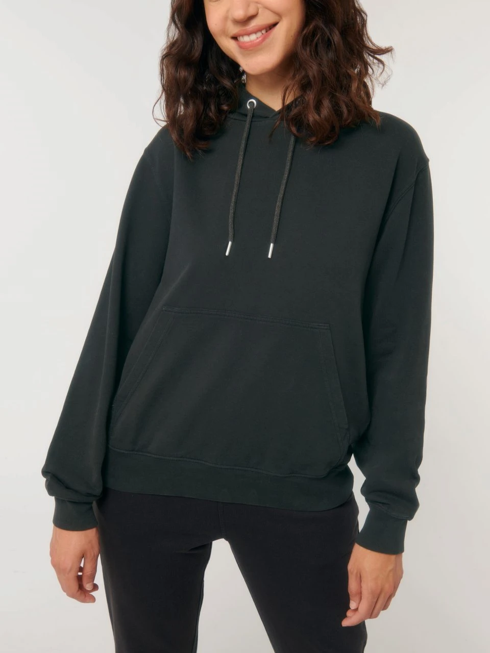 Vintage Terry Hoodie Aus Bio-Baumwolle - G. Dyed Black Rock 8 Vintage Terry Hoodie Aus Bio-Baumwolle - G. Dyed Black Rock – Bild 6