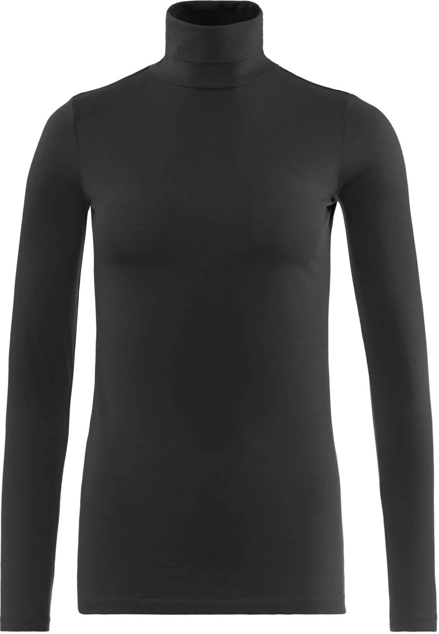Rollkragen-Longsleeve Aus Bio-Baumwolle - Black 3 Rollkragen-Longsleeve Aus Bio-Baumwolle - Black