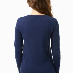 Strickpullover Aus Bio-Baumwolle - Navy -Grundstoff Verkäufe w casual 041 navy Feinstrickpullover Damen aus reiner Bio Baumwolle GOTS schickes veganes Essential 1280x1280